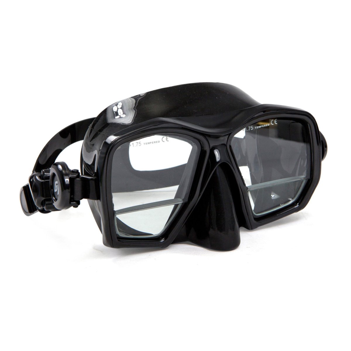 XS Scuba MA290 Bifocal Gauge Reader Mask with Magnifier Lens (Black) - Perfect for Scuba Diving, Snorkeling & Underwater Exploration