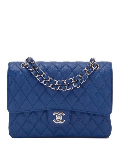 Chanel Wallet On Chain WOC - Classic Calfskin Dark Blue Crossbody Bag for Women | Perfect for Evening Out, Travel & Everyday Use