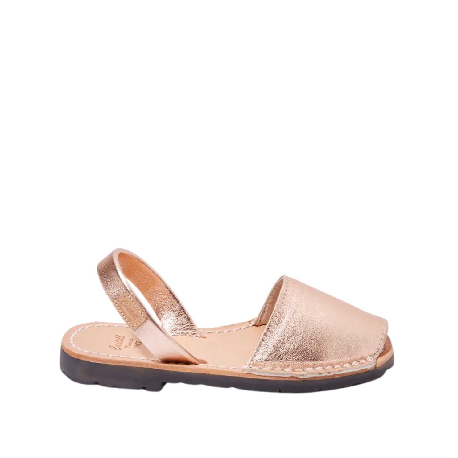 Metallic Leather Menorcan Sandals for Kids - Iker 1097 Comfortable Children's Sandals | Perfect for Beach, Summer Outfits & Casual Wear