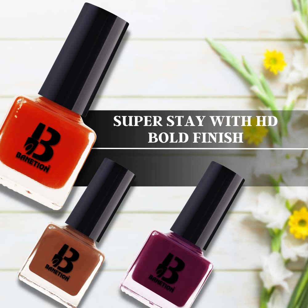 BANETION Fast Drying Long Lasting Matte Nail Polish - Vegan, Non-Toxic, Seaweed Enriched Formula - Cookie Matte Finish for Women - Perfect for Everyday Wear, Office, Parties & Special Occasions