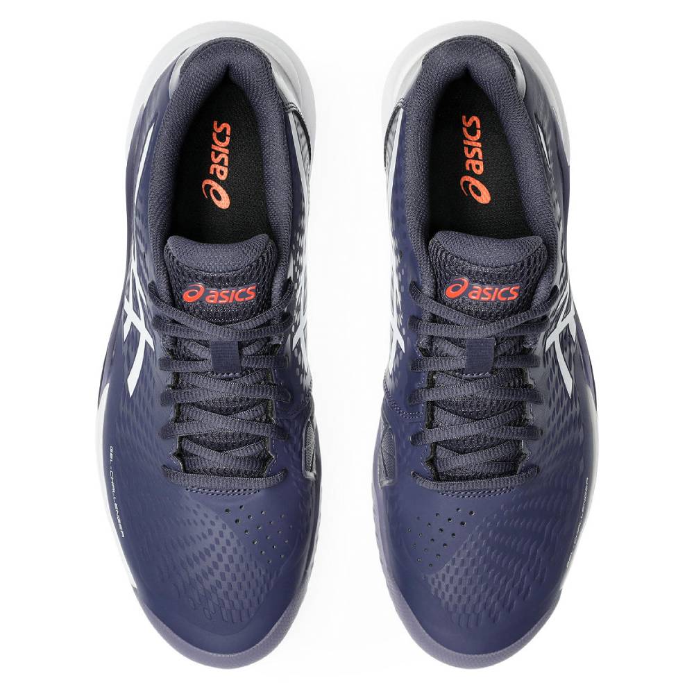 ASICS Gel Challenger 14 Men's Tennis Shoes - Lightweight Performance Court Shoes for Men with Shock Absorption (Indigo Fog/White) - Perfect for Competitive Tennis Matches & Training Sessions