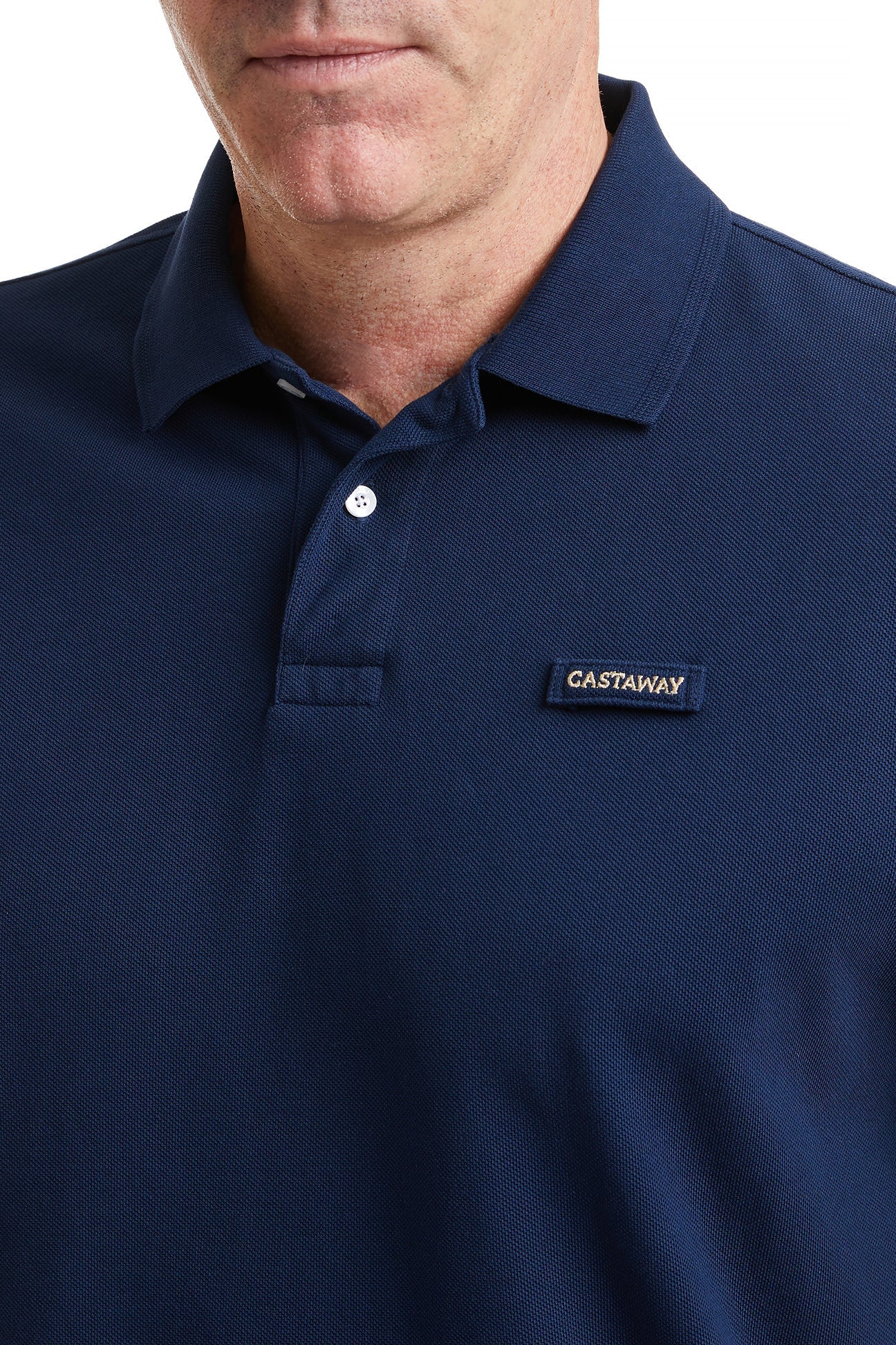 Men's Classic Onshore Polo Shirt - Premium Cotton Nantucket Navy Blue Casual Shirt for Golf, Business & Summer Wear