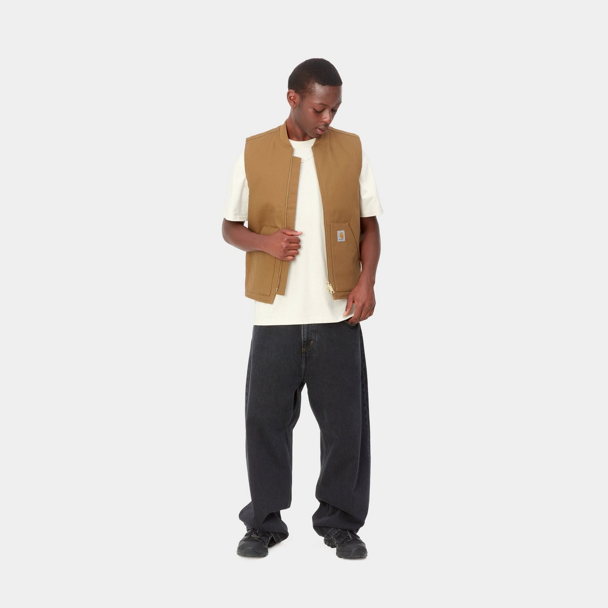 Hamilton Brown Men's Winter Vest - Lightweight Warm Fleece Lined Puffer Jacket for Outdoor Activities, Hiking, and Casual Wear