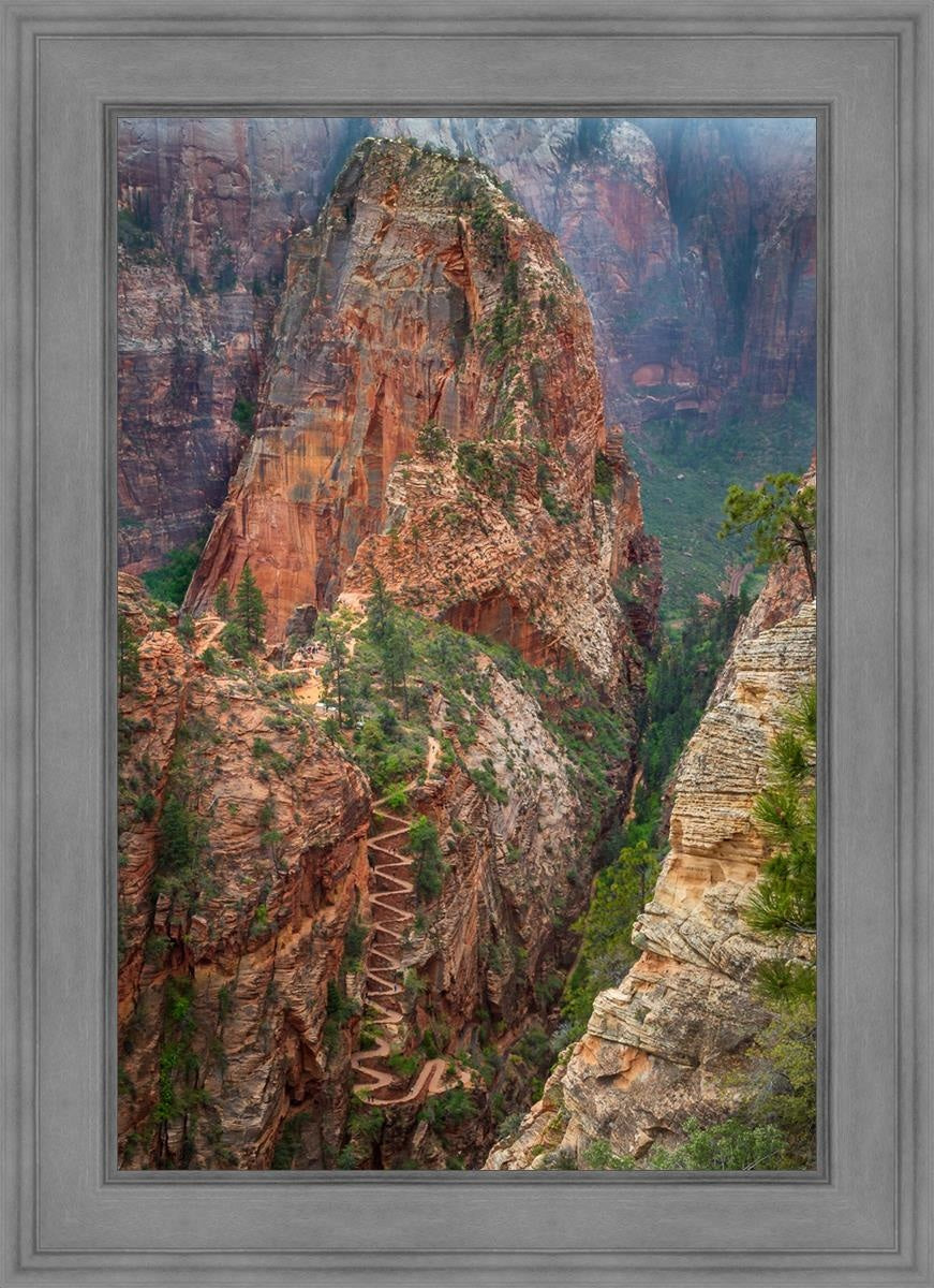 Angels Landing by Julie Kerr - Stunning Landscape Wall Art for Home & Office Decor | Perfect for Living Room, Bedroom, or Gift Idea