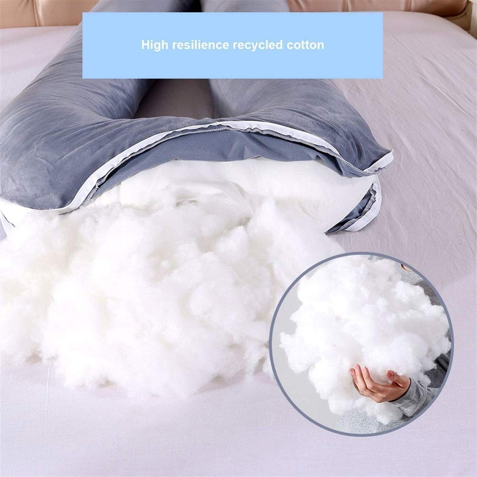 Best Pregnancy Body Pillow for Side Sleepers - Ergonomic Full Body Support Pillow for Back, Belly & Hip Pain Relief - Soft Maternity Pillow for Comfortable Sleep During Pregnancy - Perfect for Bed, Couch & Nursery Use