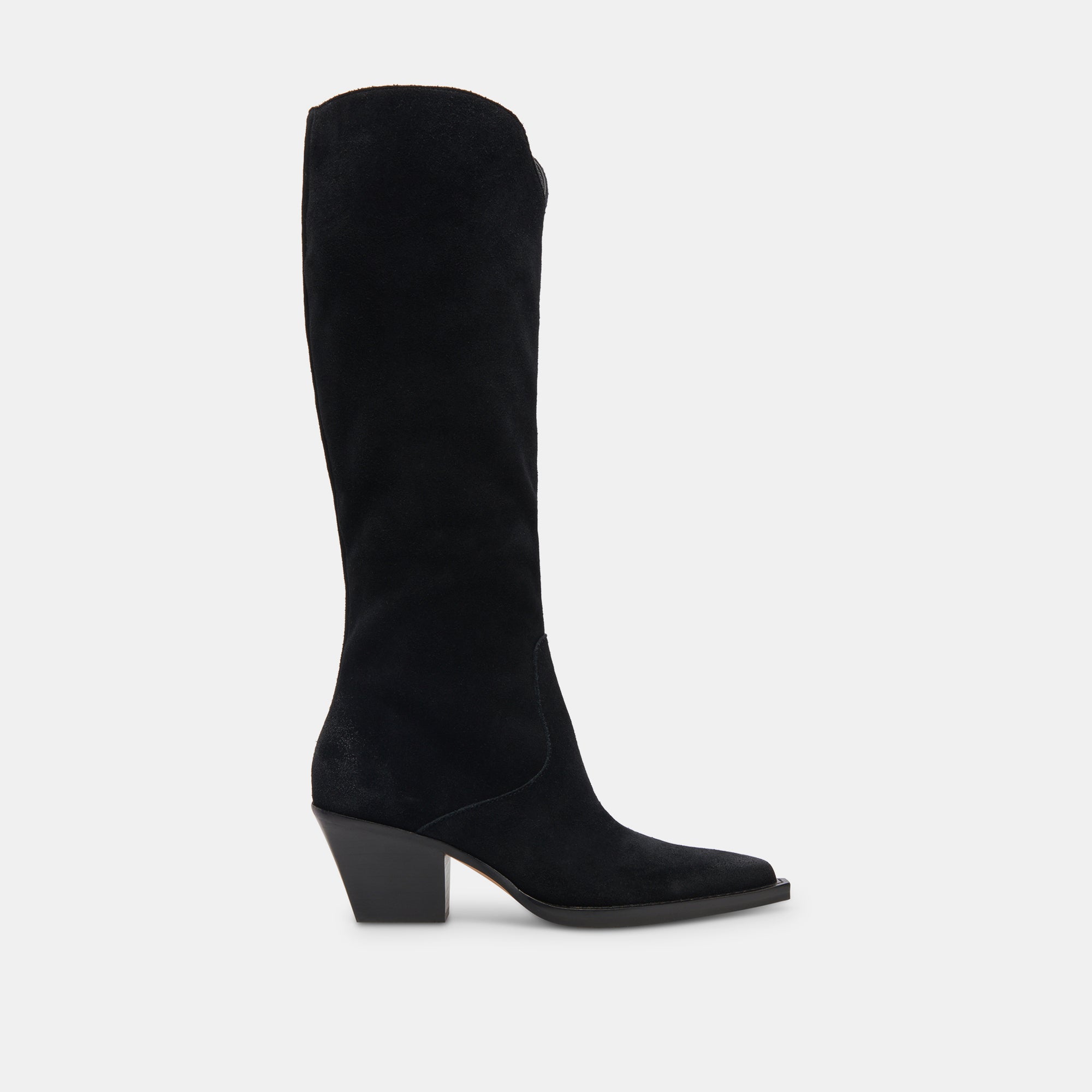 RAJ Wide Calf Boots for Women - Onyx Suede Ankle Boots with Stretchable Comfort | Perfect for Office, Casual Wear & Winter Outfits