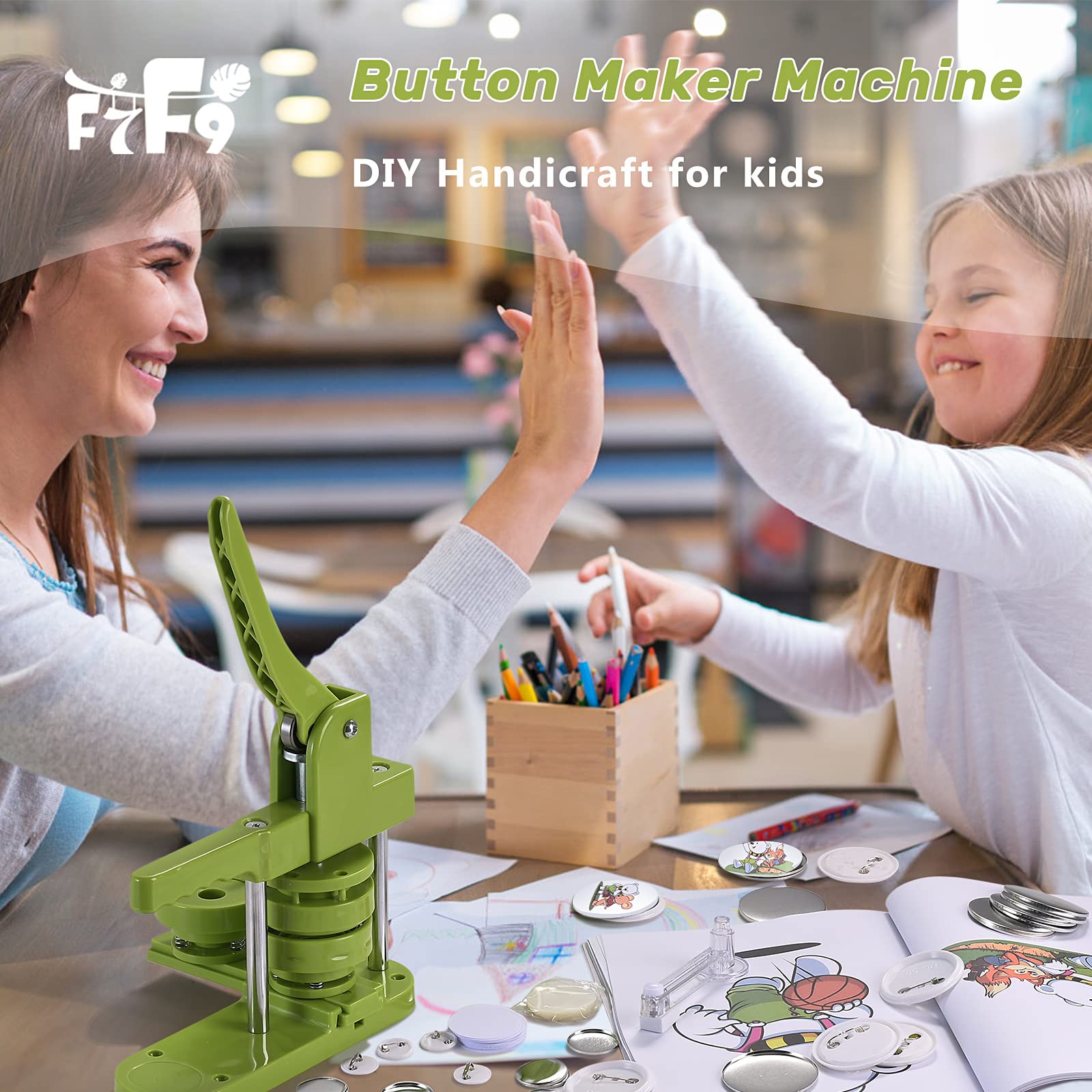 DIY Button Badge Pin Maker Machine Kit - 1