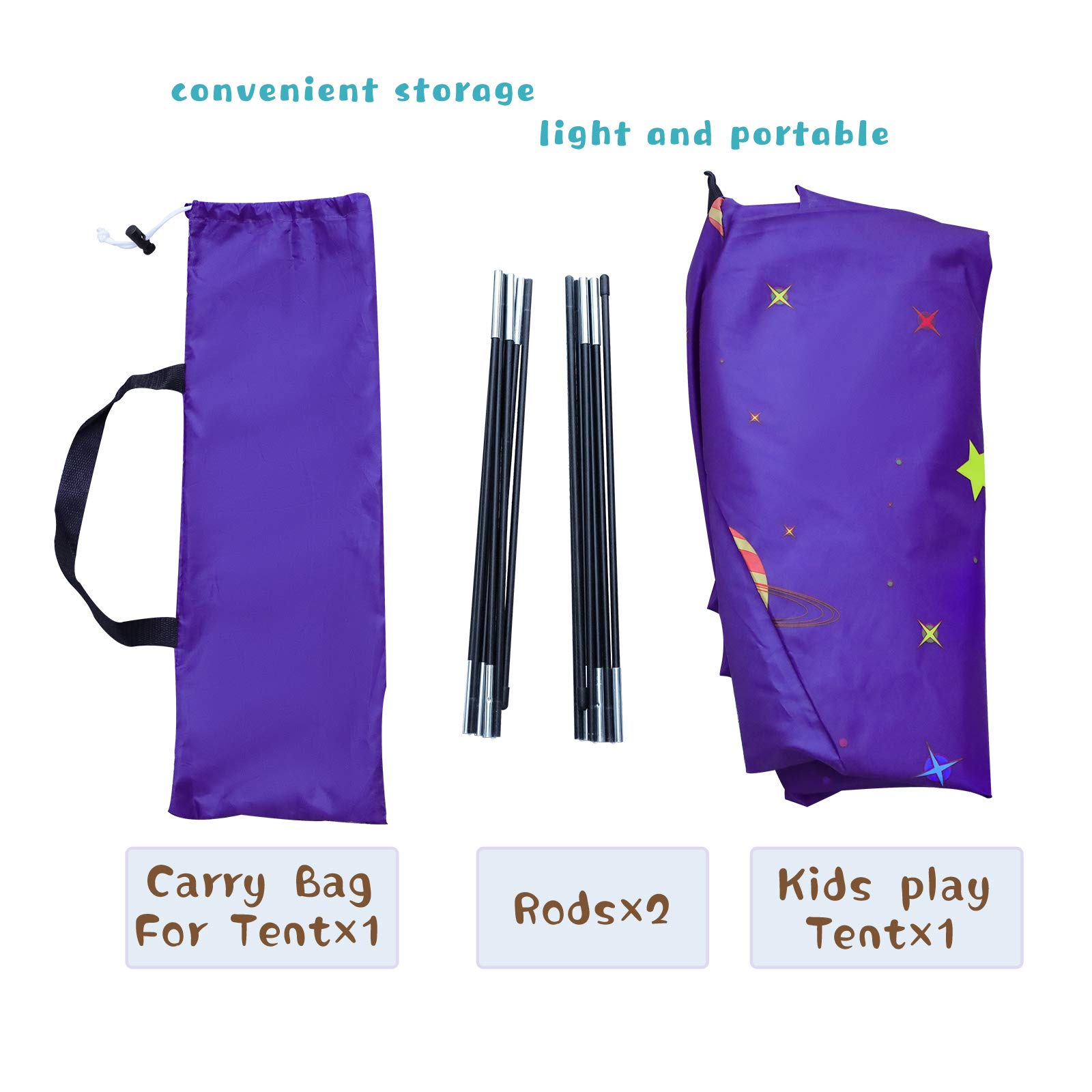 **Purple Kids Play Tent - Indoor & Outdoor Playhouse for Toddlers, Boys & Girls - Fun Gift & Game Toy for Pretend Play, Camping & Backyard Adventures**