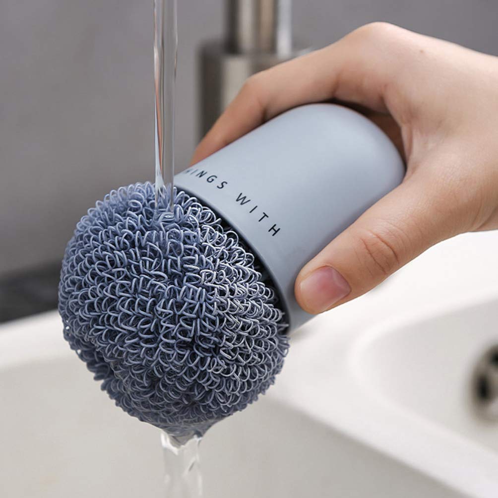 2-Pack Washing Brush & Pan Brush Set - Heavy Duty Cleaning Brushes for Kitchen, Bathroom, Floors - Perfect for Scrubbing Pots, Pans, Tiles, and Grout