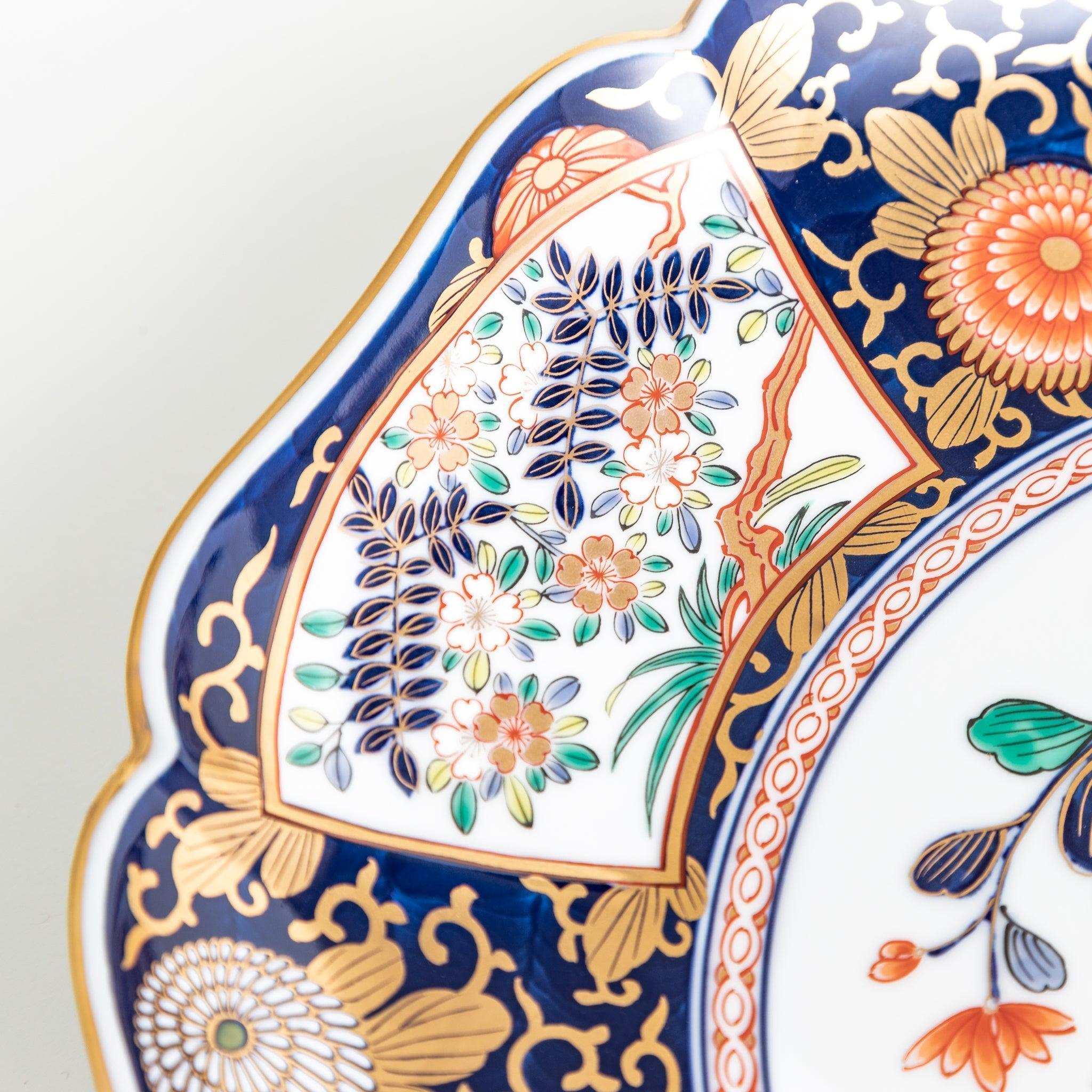 Imperial Blossom Serving Plate - Elegant Floral Design for Dinner Parties, Weddings & Special Occasions | Perfect for Appetizers, Desserts & Charcuterie