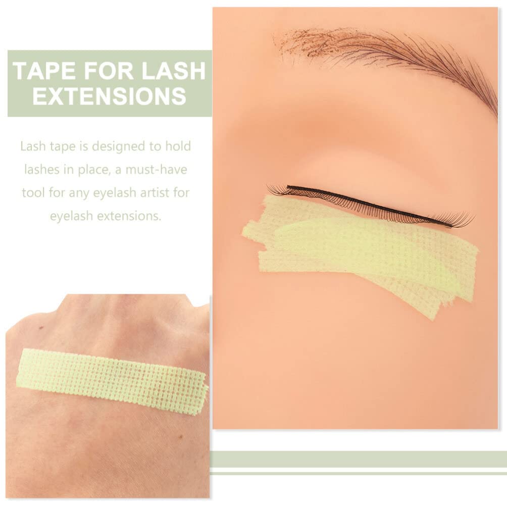 Beaupretty 20 Rolls Eyelash Extension Tape - Non-Woven Breathable Lash Grafting & Lifting Tape for Professional Makeup, Salon Supplies (Green) - Perfect for Eyelash Extensions, Lash Lifts & Eyeshadow Application