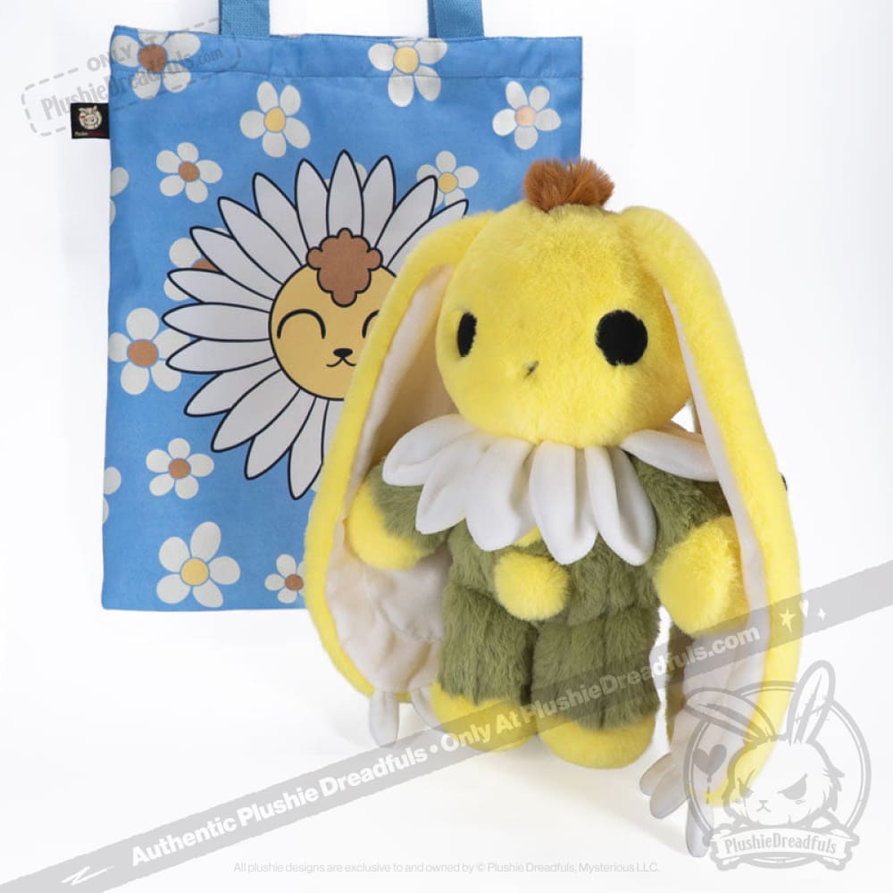Plushie Dreadfuls Daisy Rabbit Stuffed Animal Toy - Soft Cute Bunny Plush for Kids, Gift, Nursery Decor & Anxiety Relief