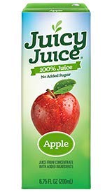 Juicy Juice 100% Pure Apple Juice No Sugar Added - 2 Pack (64 fl oz) - Healthy Kids Drink, Lunchbox Essential, Party Beverage & Family Snack Time