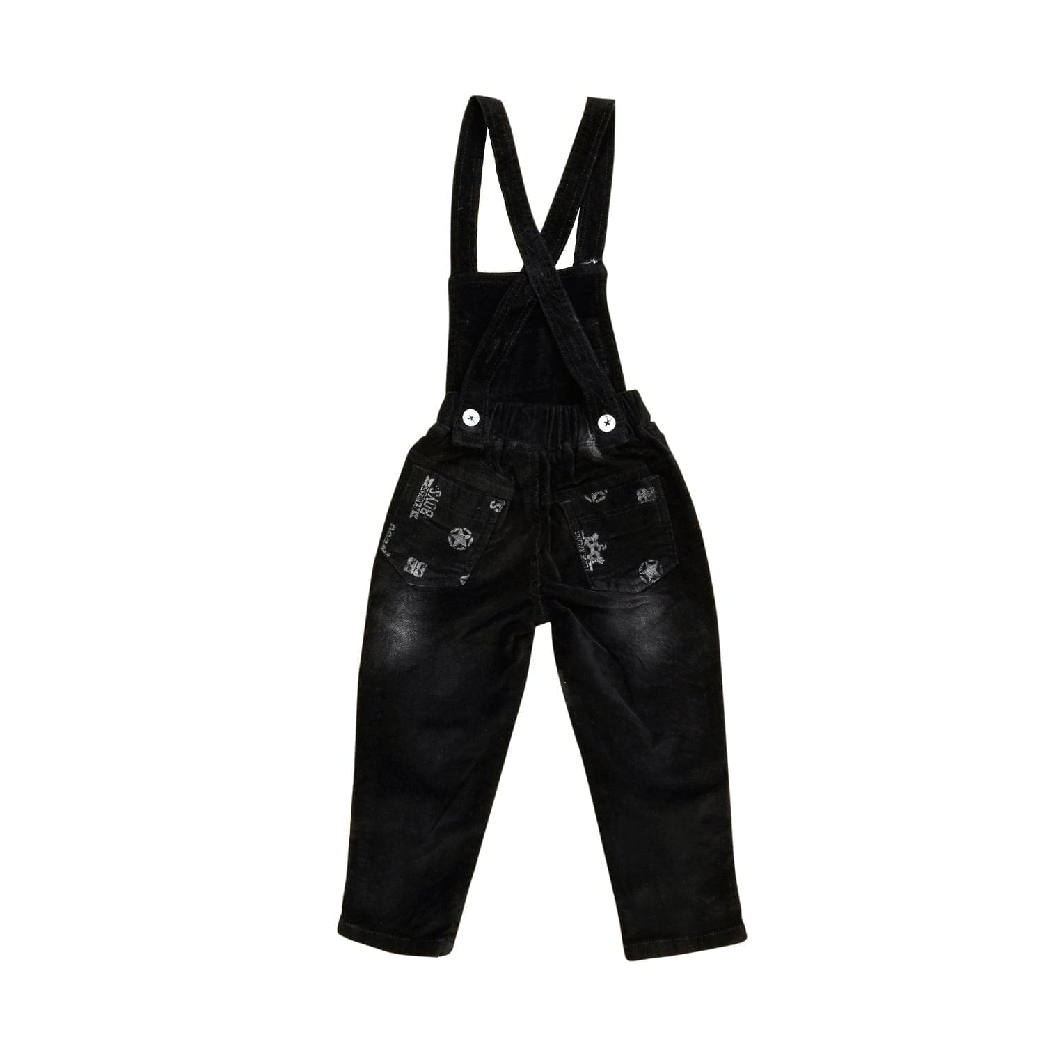 Bad Boys Black Racer Dungaree Set - Stylish Kids Jumpsuit for Boys, Trendy Toddler Outfit for Playdates & Casual Wear