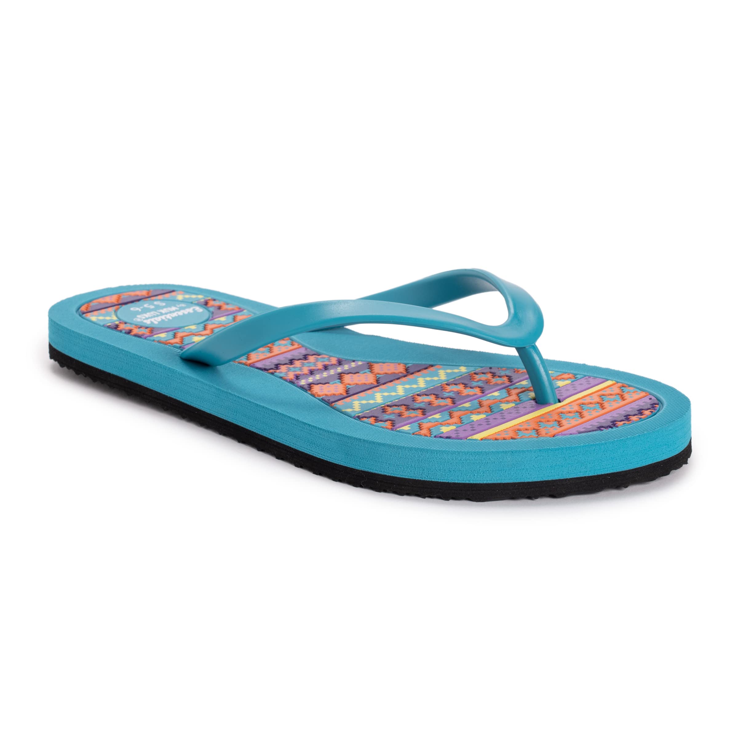 MUK LUKS Women's Comfortable Flip Flops Sandals - Lightweight Slip-On Summer Shoes for Beach, Pool, and Casual Wear