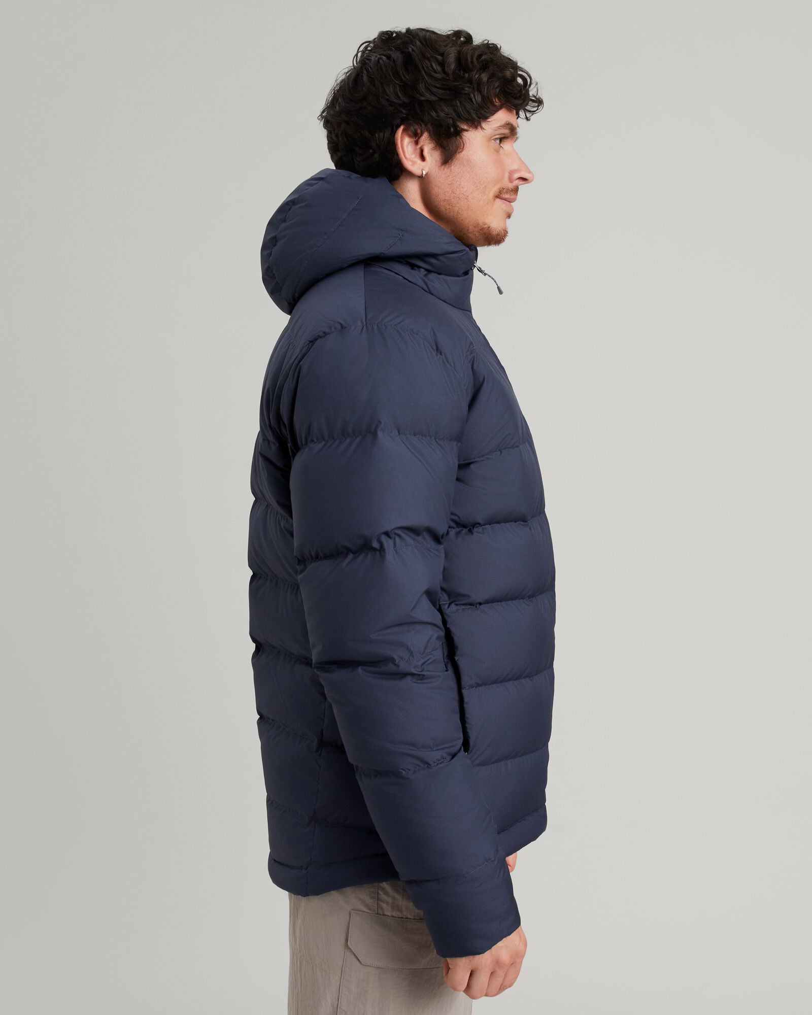 Men's Epiq Hooded Down Jacket - Waterproof Winter Coat for Outdoor Activities | Midnight Navy | Warm Puffer Jacket for Hiking, Camping & Cold Weather