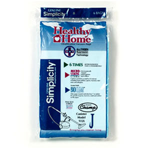 EnviroCare Technologies Simplicity Type J & Riccar SL+ Vacuum Bags - 6 Pack | Compatible with Simplicity and Riccar Vacuums | Perfect for Home Cleaning & Pet Hair Removal
