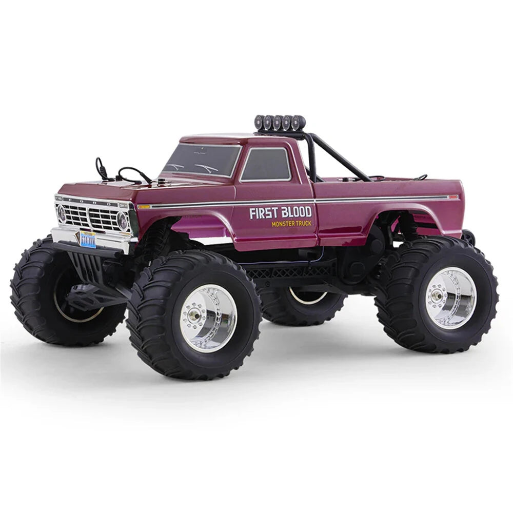 FMS Ford F100 1/10 Scale Ready-to-Run 2WD RC Monster Truck - 30km/h High Speed, 550 Brushed Motor, 2.4GHz Remote Control - Perfect for Off-Road Racing, Backyard Bashing & RC Car Enthusiasts