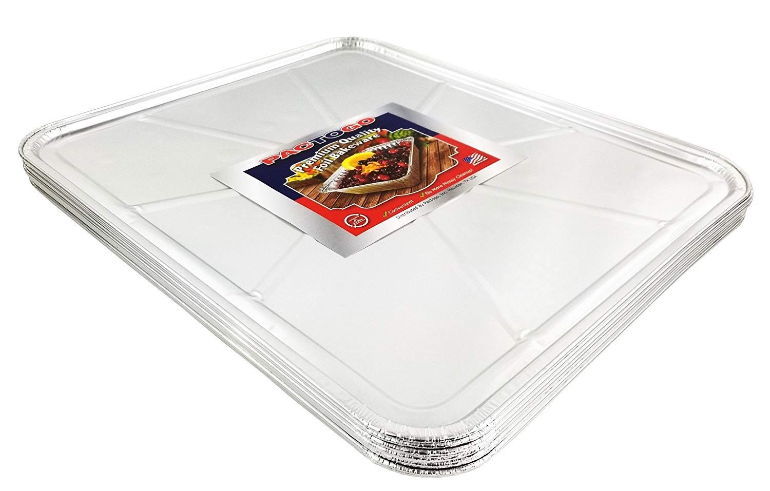 Pactogo Disposable Aluminum Foil Oven Liners 18.5