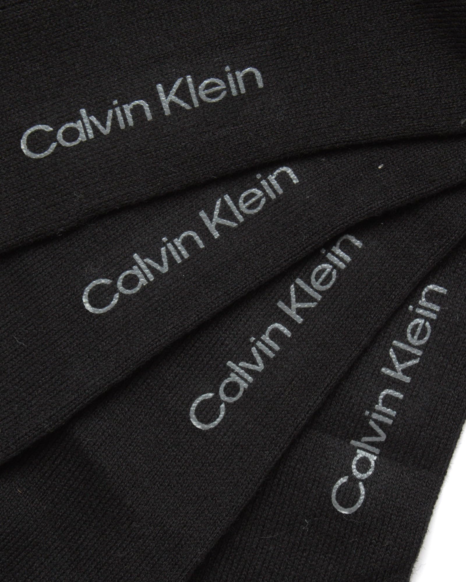 Calvin Klein Men's Crew Socks 4-Pack - Lightweight Combed Cotton Blend Dress Socks for Men Size 7-12 - Breathable Everyday & Formal Wear Socks for Office, Business & Casual Outfits