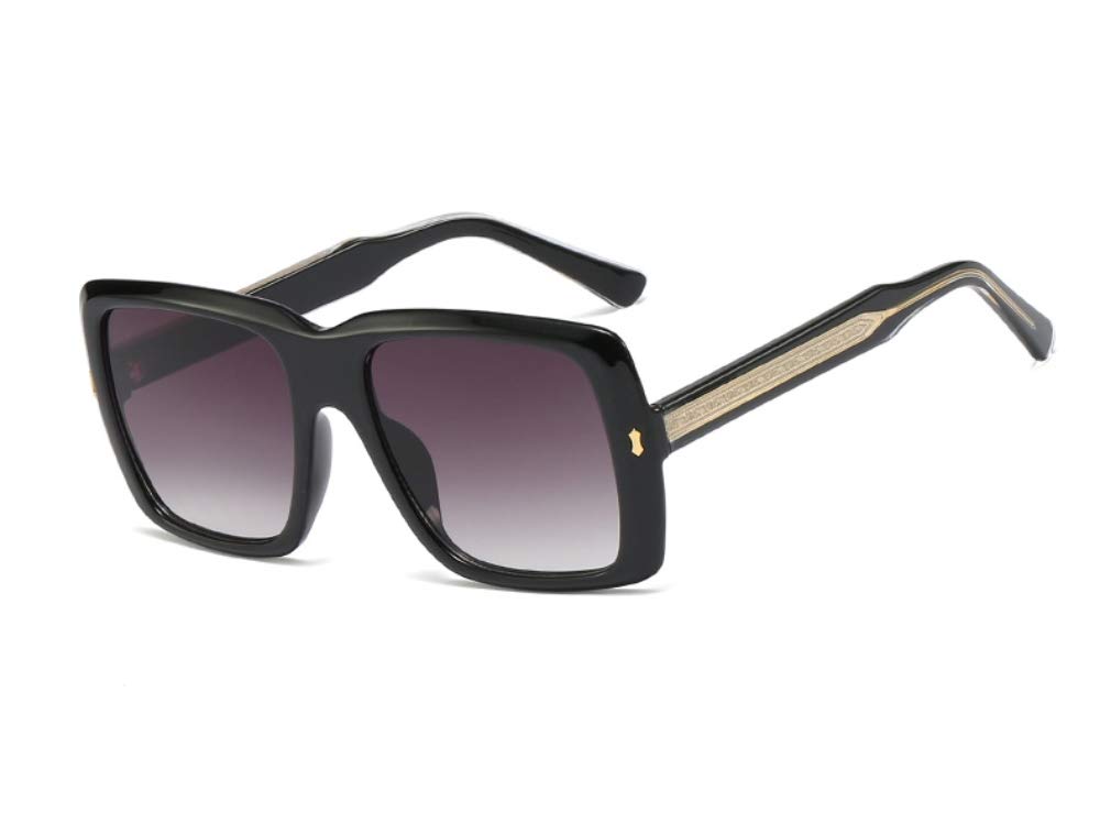 Vintage Inspired Large Square Sunglasses for Women - Big Designer Rectangle Frame UV Protection - Perfect for Beach, Driving & Fashion Accessories
