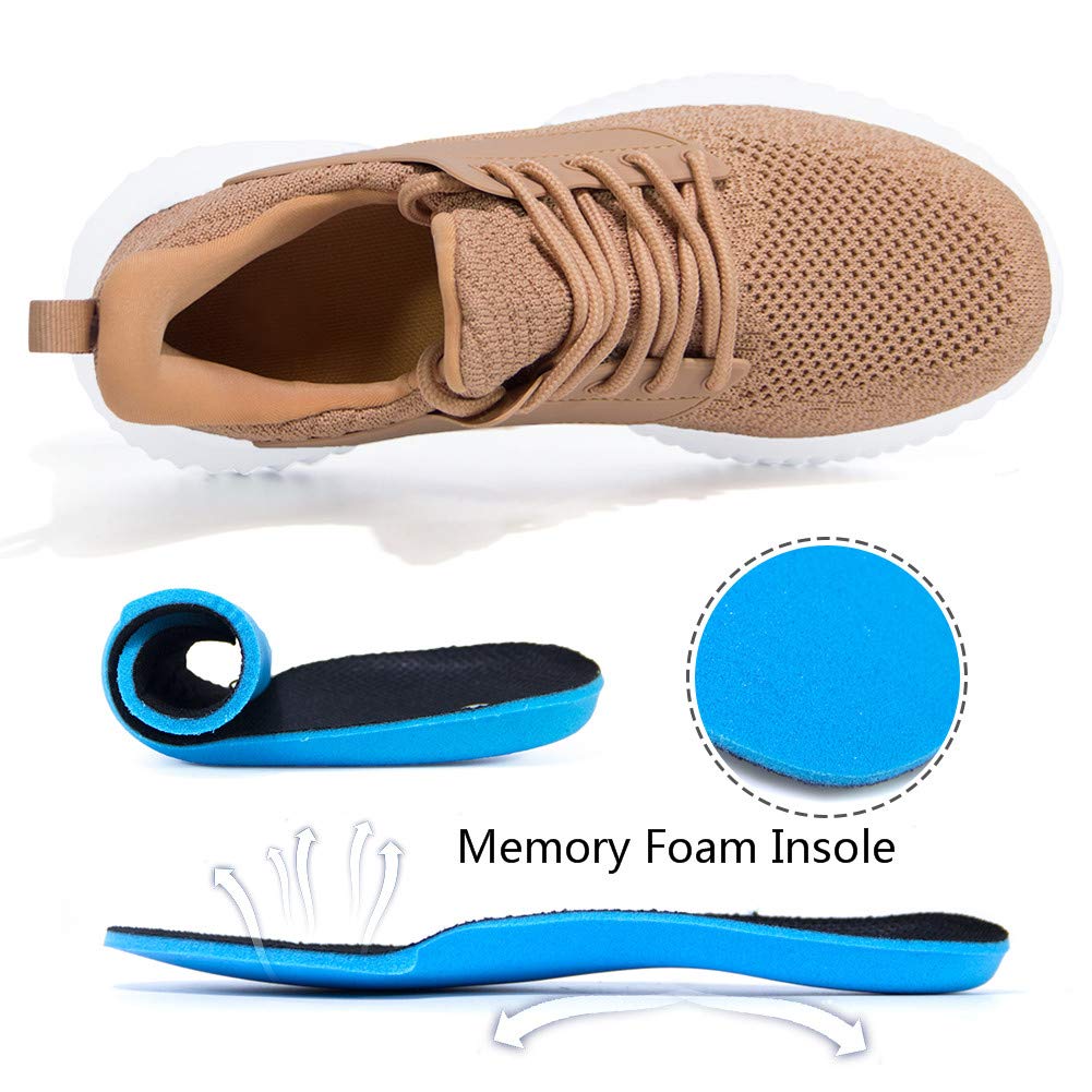 Akk Women's Slip-On Walking Shoes - Lightweight Memory Foam Running Sneakers for Tennis, Gym, Work | Indoor & Outdoor Comfort for Active Lifestyles