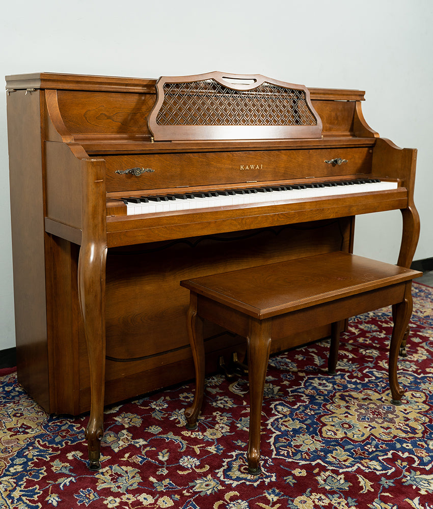 Vintage 1981 Kawai 43 802 F Walnut Upright Piano - Serial K1274152 | Used | Perfect for Home, Studio & Music Education