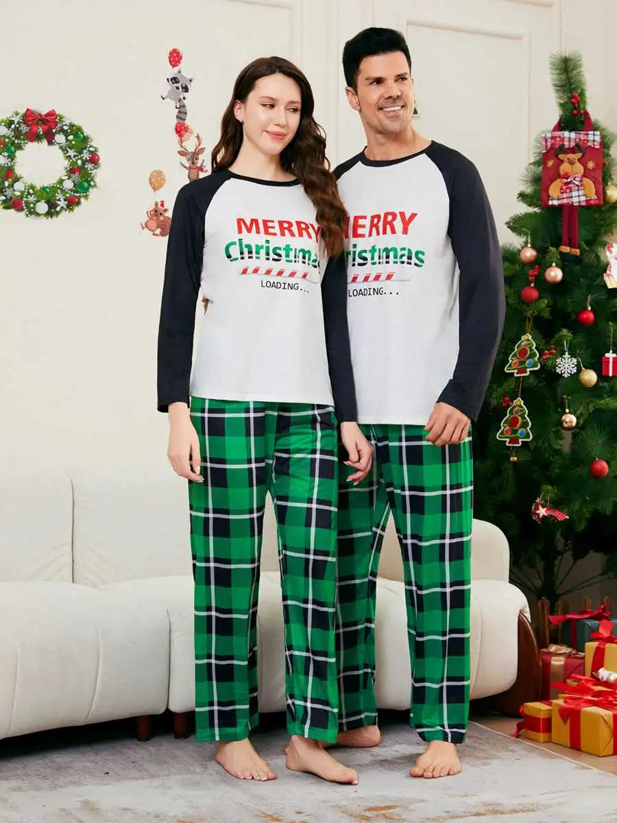 Printed Christmas Matching Family Pajamas Set - Cozy Holiday Pjs for Family Photos & Festive Sleepwear (Style #24531) | Perfect for Christmas Morning, Family Gatherings & Holiday Card Pictures