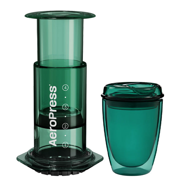 Aeropress Coffee Maker & Good Cuppa Bundle - Portable Espresso Maker for Travel, Camping & Home Brewing - Perfect Gift for Coffee Lovers