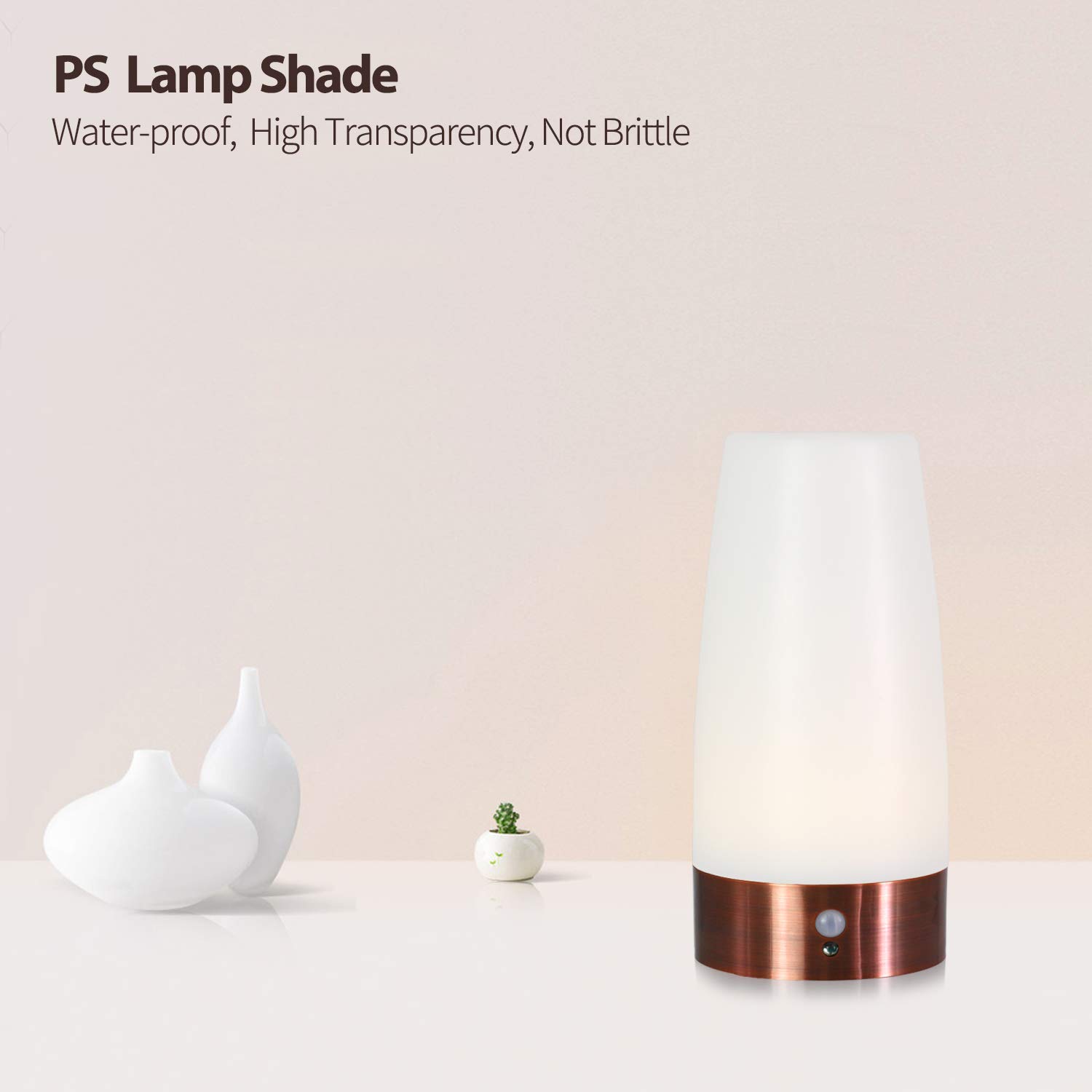 BETUS Motion Sensor Night Light - Battery Operated Desk Lamp with 2 Detection Modes, Soft Ambient Lighting for Bedroom, Living Room, Kitchen & Nursery | Perfect for Nighttime Safety, Hallway Navigation & Kids Room Comfort