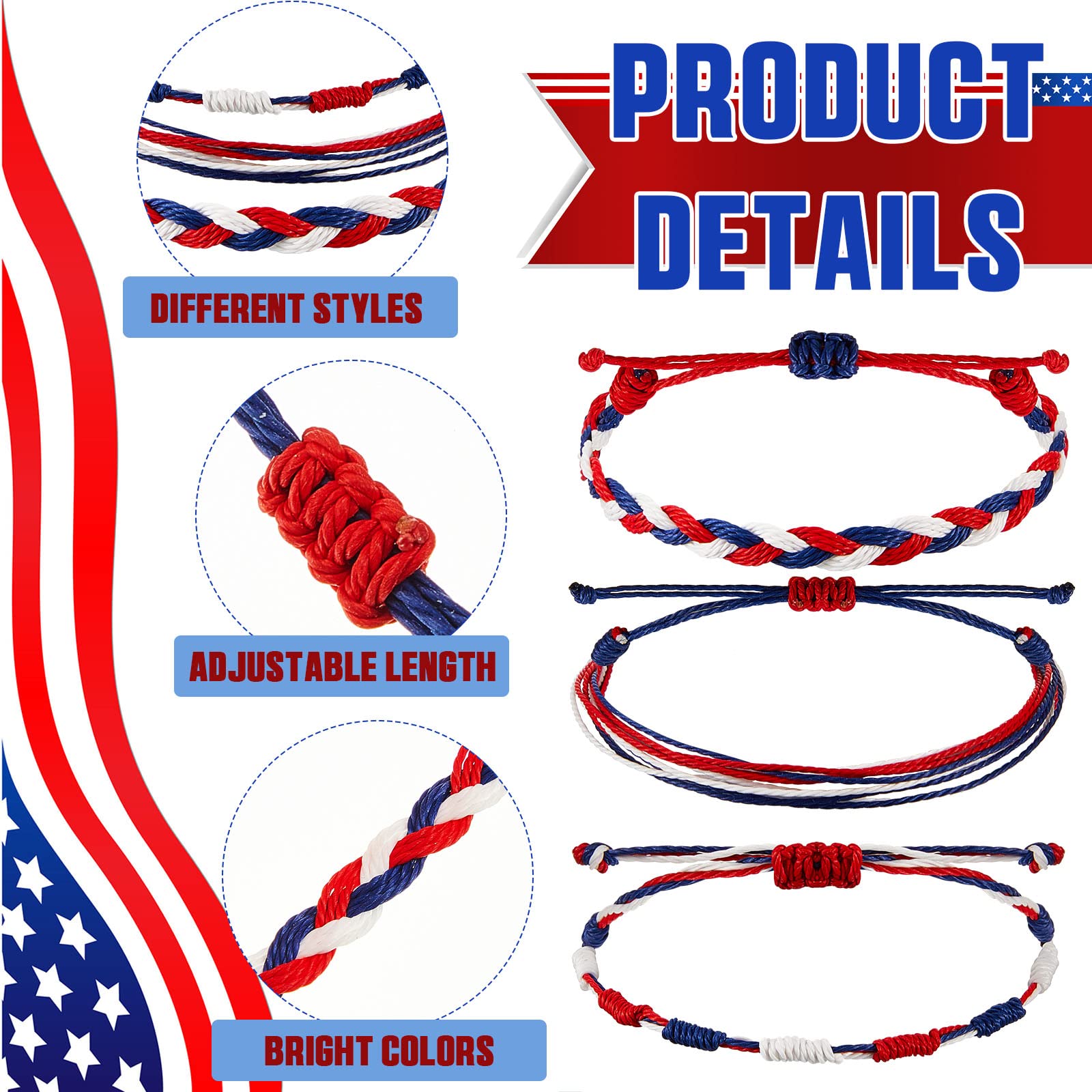 6 Pack WILLBOND Adjustable Red String Bracelets for Protection, Evil Eye & Good Luck - Stretchable Knot Cord Amulet Bracelet for Women & Men - Perfect for Gifts, Spiritual Healing & Positive Energy