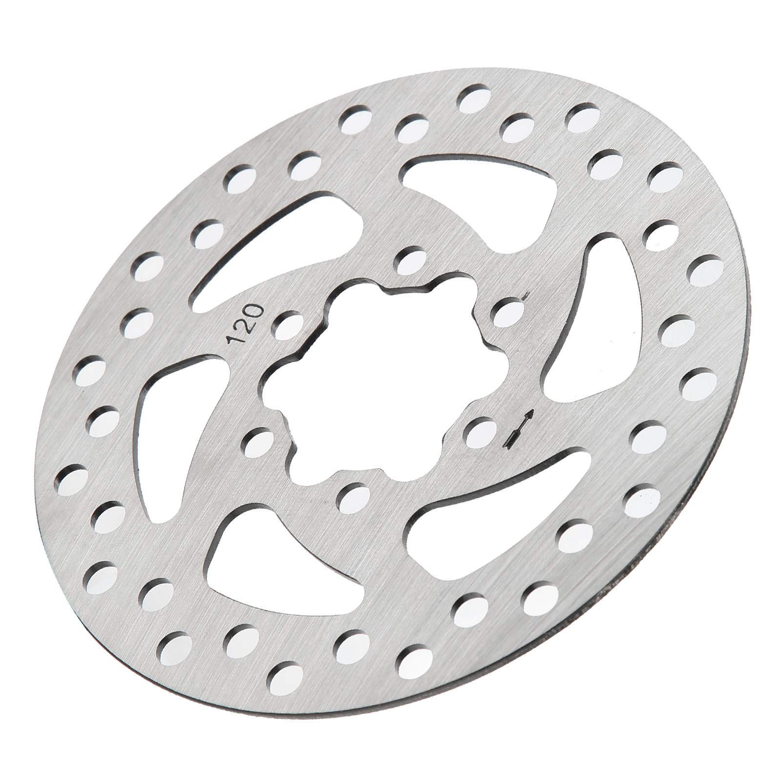 120mm Stainless Steel Electric Scooter Brake Disc - Replacement Rotor Pad for Skateboards & E-Scooters (34mm Inner Diameter) - Durable Braking Solution for Commuting & Urban Riding