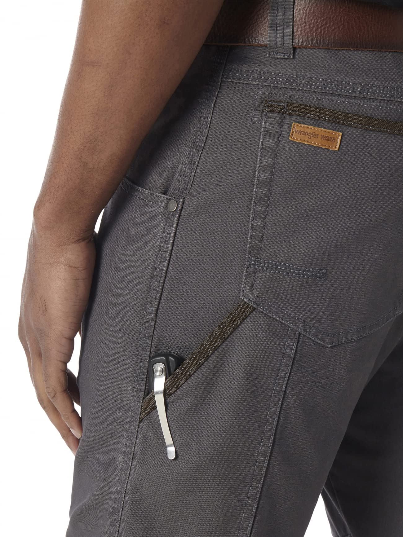 Wrangler Men's Straight Leg Utility Pants - Durable Workwear for Construction, Hiking & Outdoor Adventures