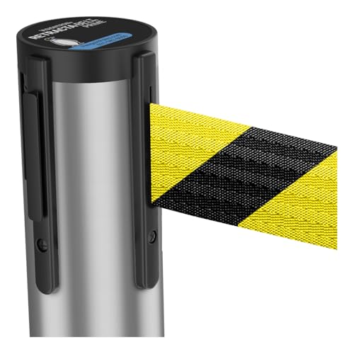 Satin Silver Post w/ Black/Yellow Belt