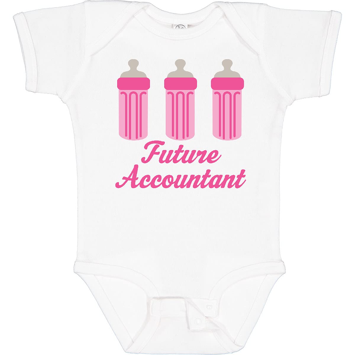 Inktastic Future Accountant Baby Girl Bodysuit - Cute Accounting-Themed Onesie for Infant Girls, Perfect Gift for Baby Showers & Newborn Photoshoots