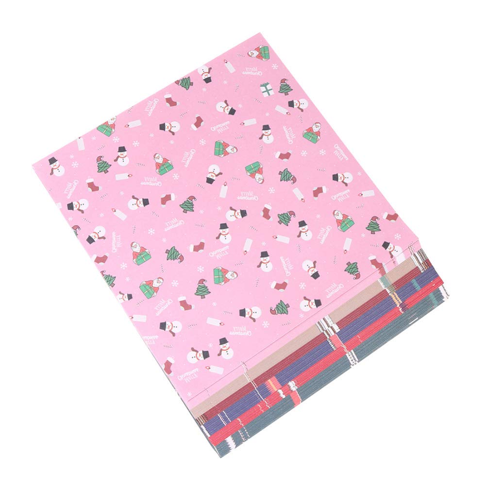 Amosfun 96pcs Christmas Origami Paper - Holiday DIY Craft Folding Sheets for Gift Wrapping, Card Making, Scrapbooking & Wedding Decorations | Perfect for Kids Crafts, Party Favors & Festive Home Decor