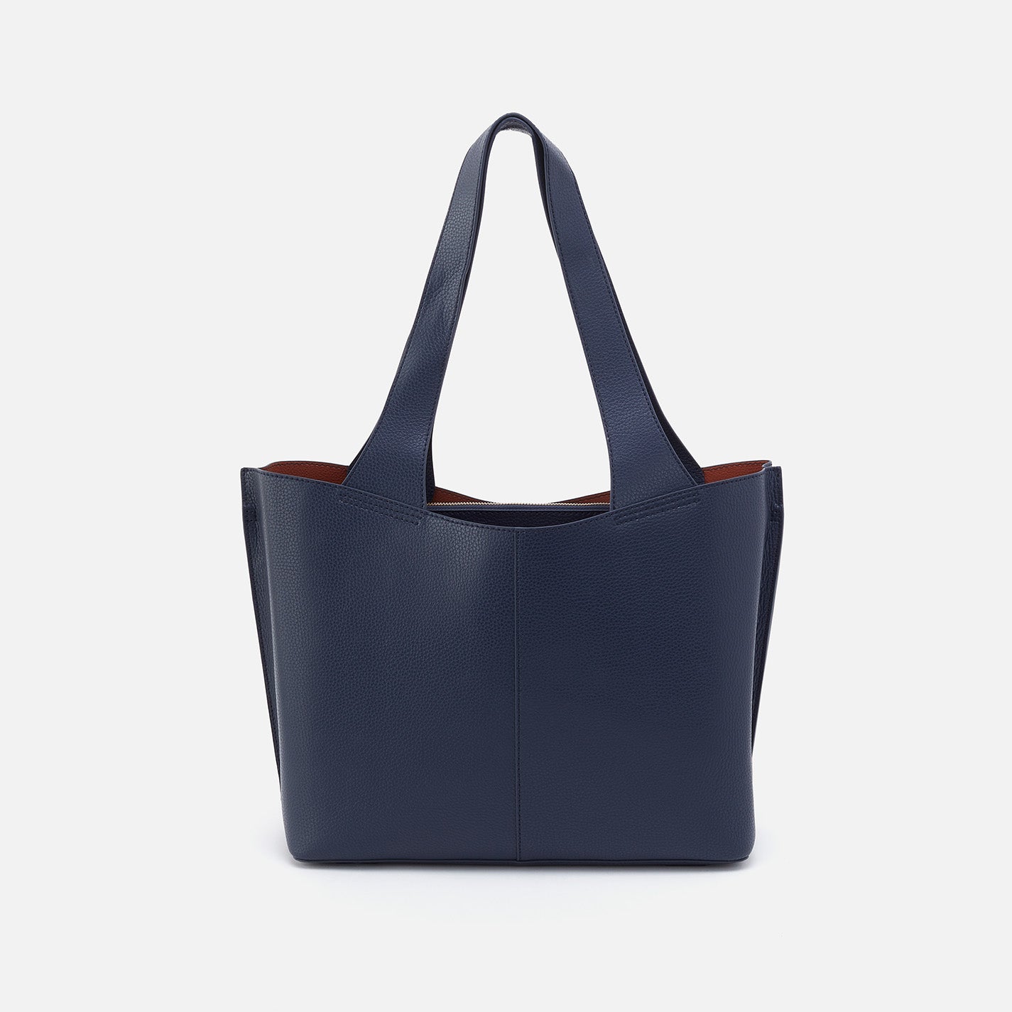 Vida Tote Bag in Micro Pebbled Leather - Mood Indigo Blue | Stylish Women's Handbag for Work, Travel & Everyday Use