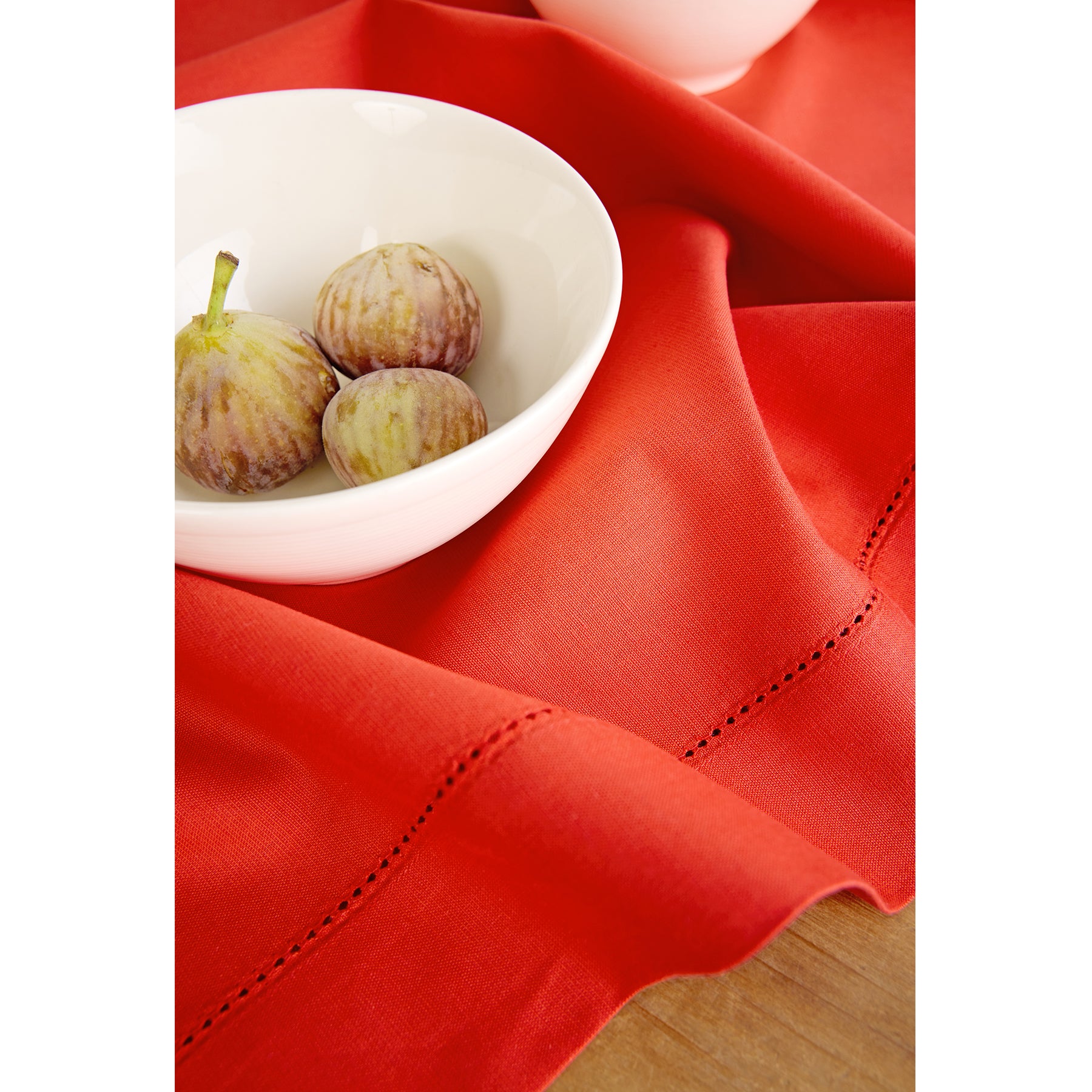 Premium Cotton Linen Hemstitch Tablecloth - Elegant Dining Table Cover for Home Decor, Parties & Special Occasions