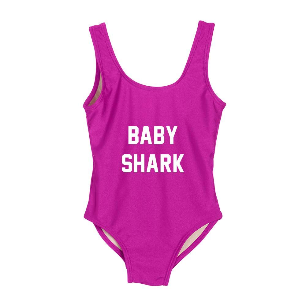 Baby Shark One Piece Swimsuit for Kids - Mommy Shark Classic California Design | Perfect for Beach, Pool & Summer Water Play