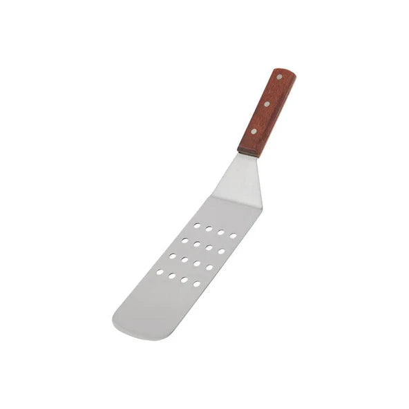 Premium 8-Inch Stainless Steel Perforated Turner Spatula - Heavy Duty Kitchen Utensil for Flipping Burgers, Pancakes & Eggs - Ideal for Grilling, Frying & Cooking (Model: 574314P)