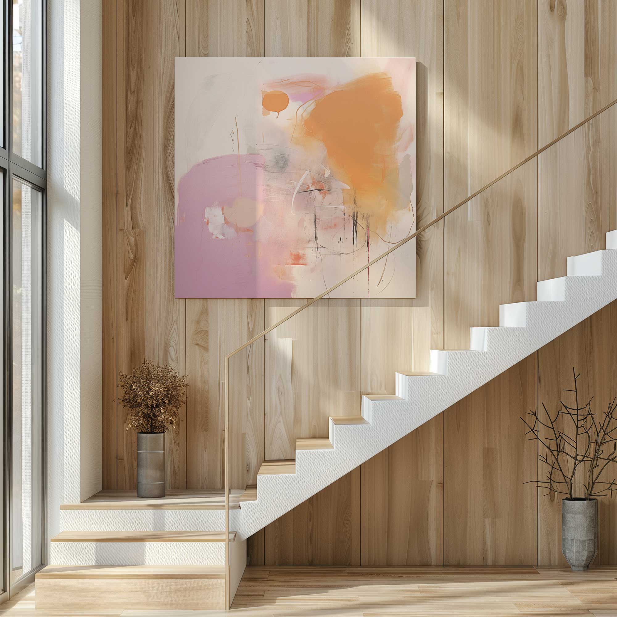 Cotton Candy Delight v1 Large Canvas Print - Vibrant Wall Art for Living Room, Bedroom & Office Decor