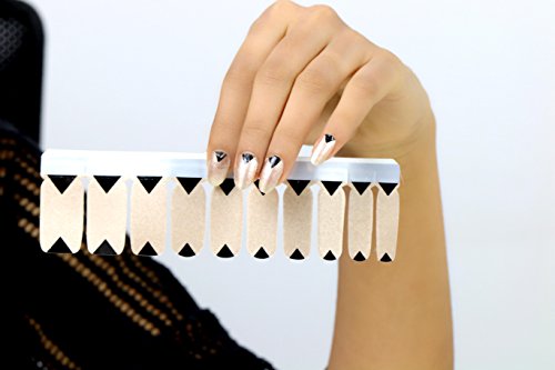 Republic Of Skin London Premium Imported Nail Polish Art Stickers - Bronze Age | Waterproof Nail Decals for Women | Perfect for Parties, Weddings & Special Occasions