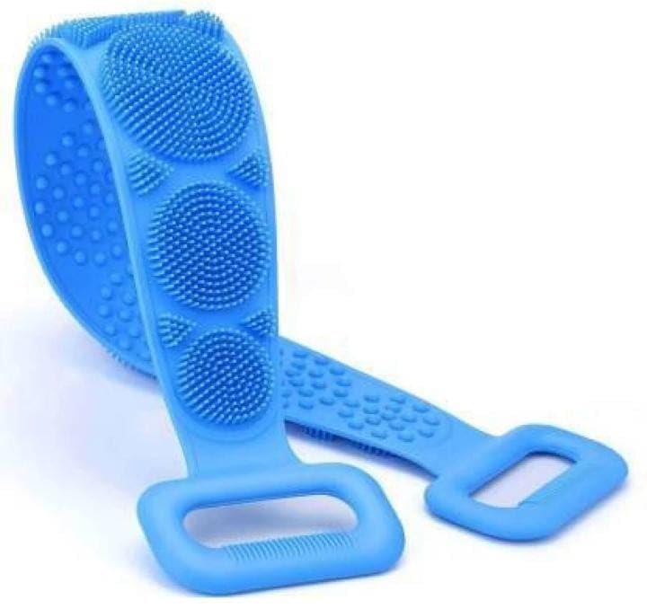 Double-Sided Exfoliating Bath Scrubber Belt - Green, Long-Lasting Loofah Back Scrubber for Shower & Spa, Perfect for Exfoliation & Deep Cleansing (Ideal for Sensitive Skin & Hard-to-Reach Areas)
