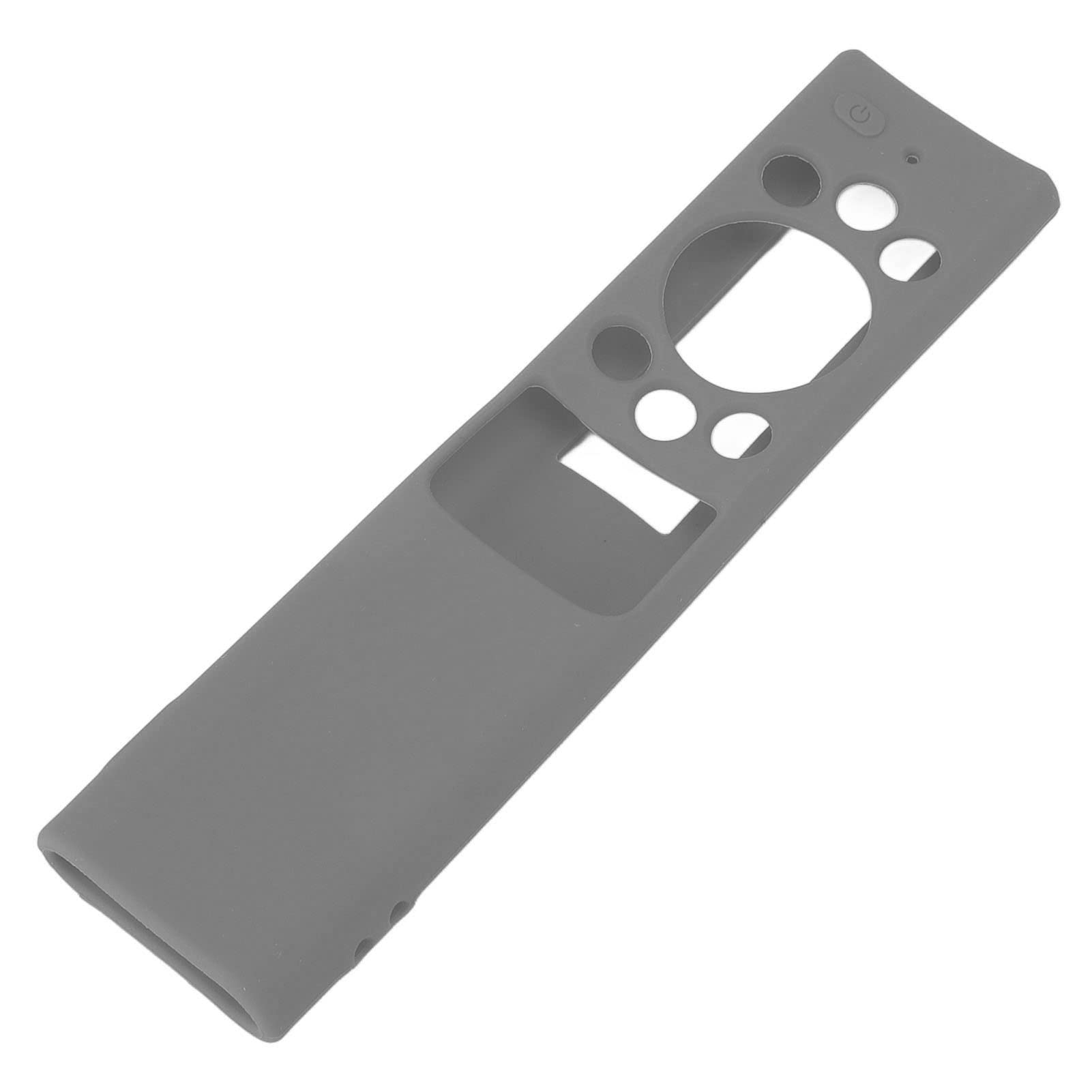Omabeta Silicone TV Remote Protective Case - Lightweight, Washable Remote Control Cover with Lanyard for Smart TV, Roku, Fire Stick (Grey) - Perfect for Home Entertainment & Travel Use