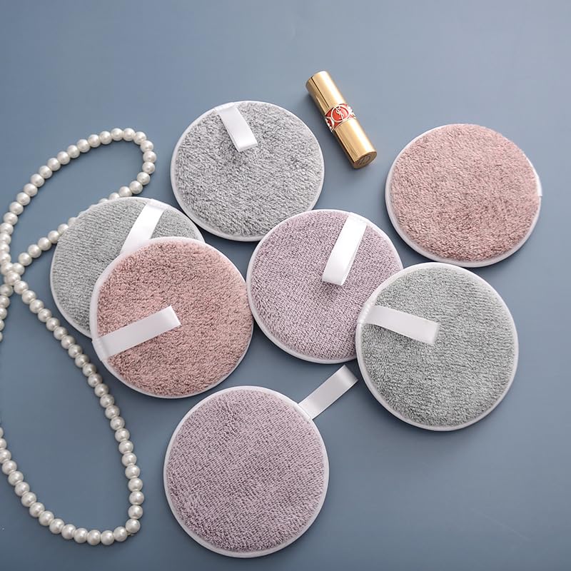 Eco-Friendly Reusable Makeup Remover Pads - 3 Pack Washable Microfiber Face Cloths for All Skin Types | Gentle Makeup Eraser & Cleansing Pads | Perfect for Travel, Daily Skincare & Sustainable Beauty Routine