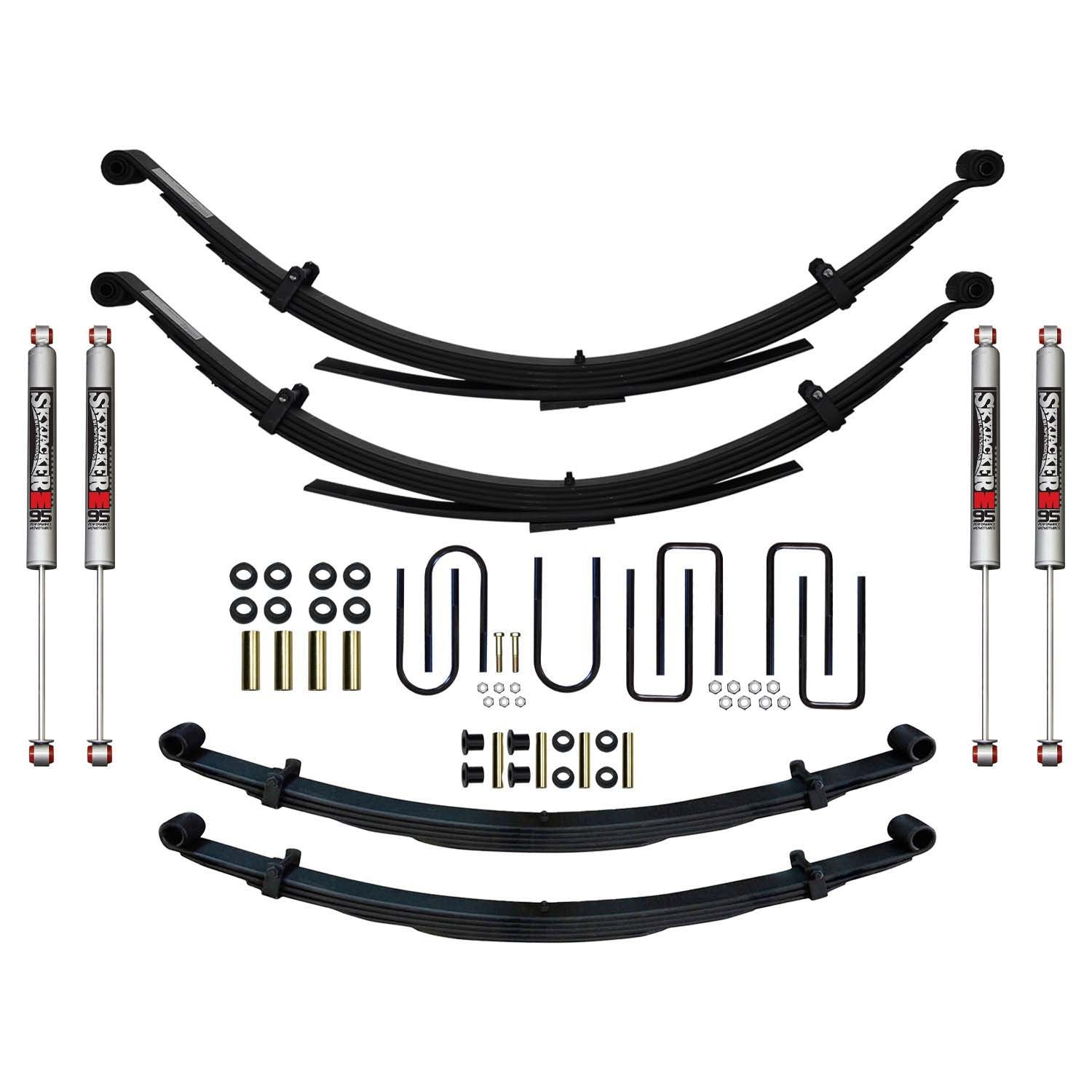 1 Inch Lift System with M95 Performance Shocks for 1992-1993 Dodge W250 & W350 Trucks - Off-Roading & Heavy-Duty Towing Upgrade
