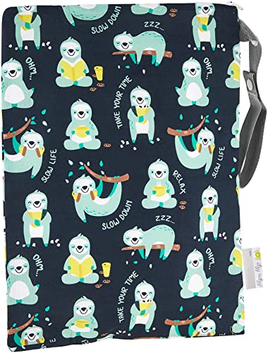 Itzy Ritzy Waterproof Wet Bag with Adjustable Handle - Reusable & Washable Travel Wet Dry Bag for Swimsuits, Diapers, Gym Clothes & Toiletries (11