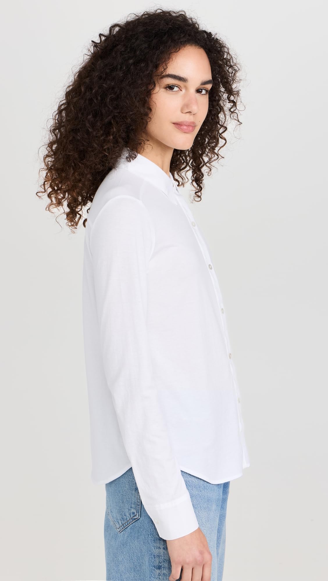 Theory Women's Riduro Long Sleeve T-Shirt - Soft Cotton Crewneck Top for Casual Wear & Layering | Office, Weekend & Travel Essentials