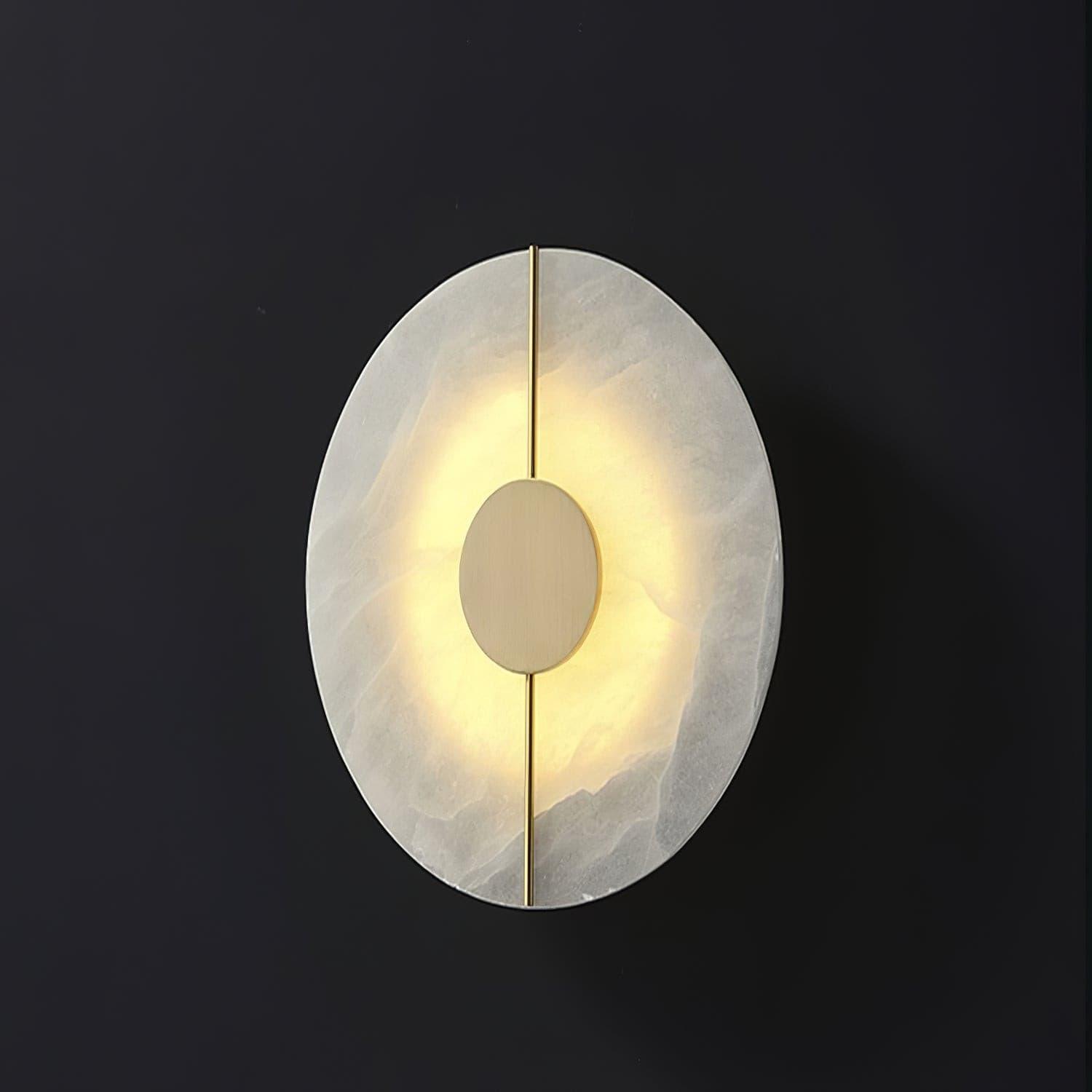 Elegant Alabaster Wall Lamp - Handcrafted Vintage Sconce for Living Room, Bedroom & Hallway Lighting | Dimmable LED Light Fixture