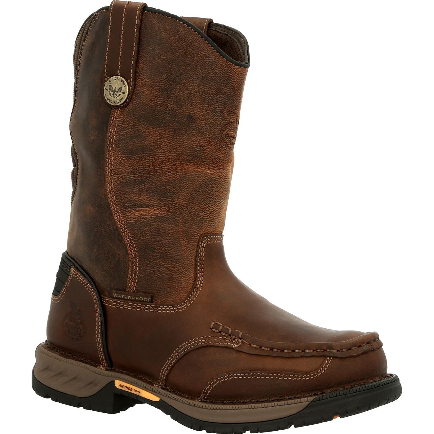 Georgia Boot Men's Athens 360 Industrial Work Boots - Steel Toe, Waterproof, Slip Resistant for Construction, Warehouse & Outdoor Work